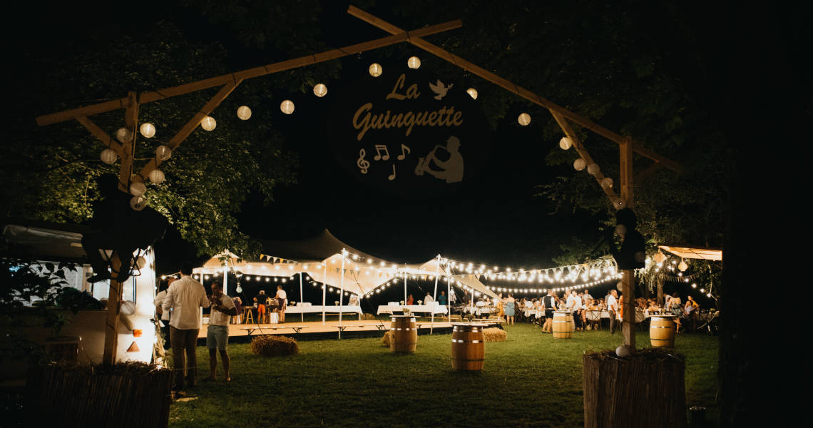 Nappes mariage soirée guinguette