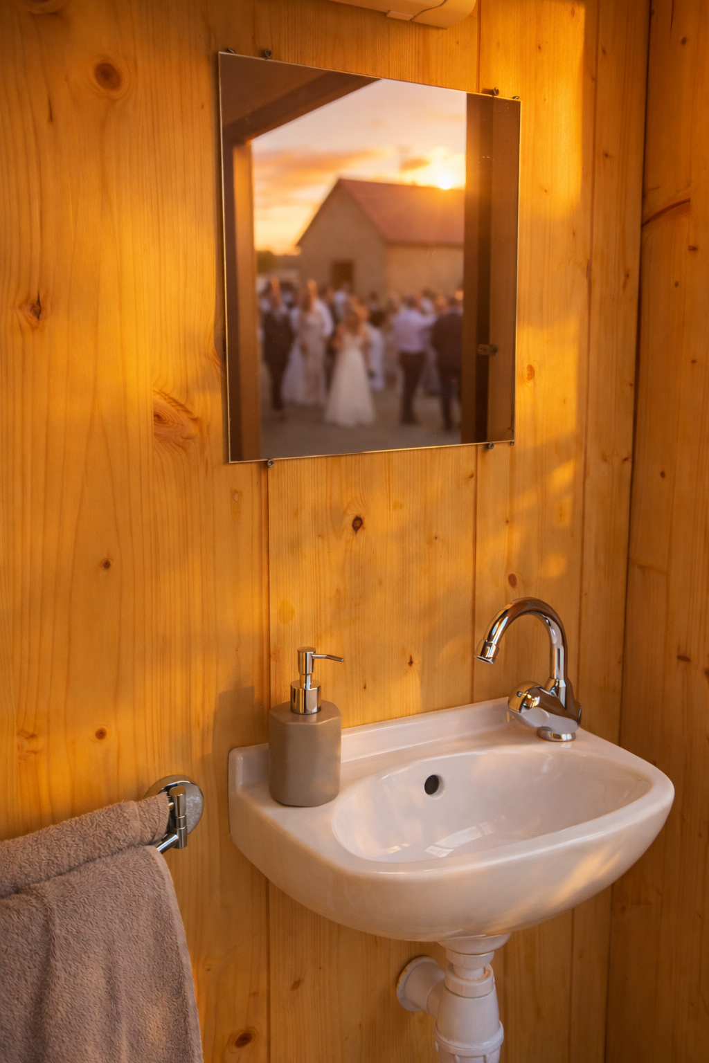 Lave main toilette évènementiel.