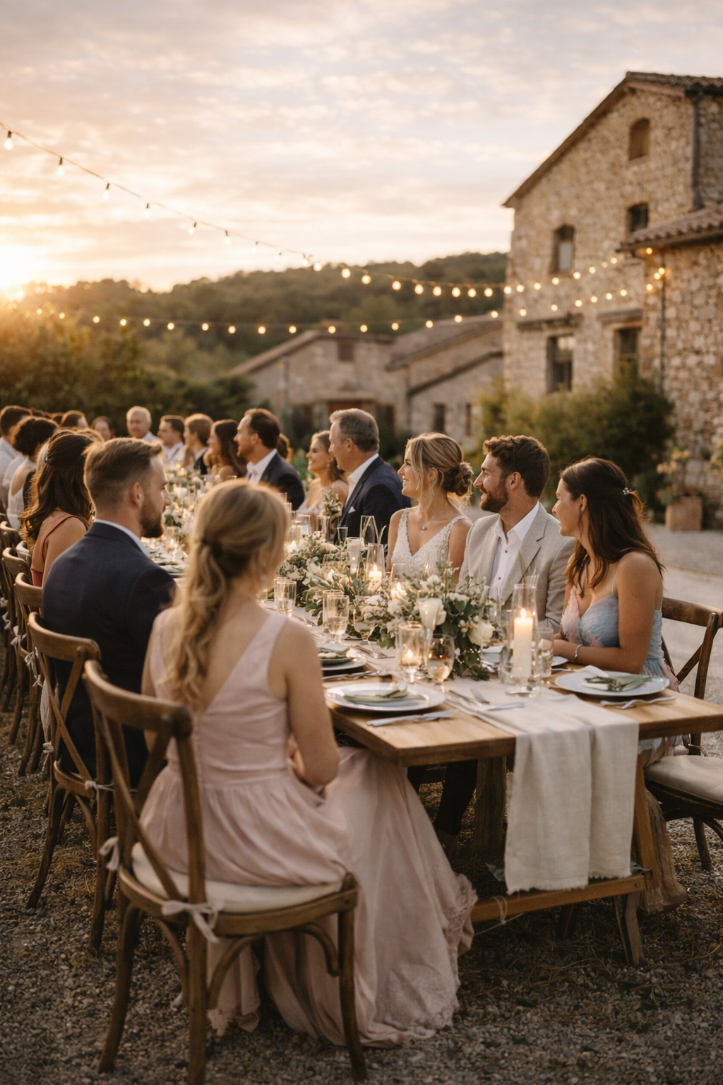 Chaise dos croisé en bois