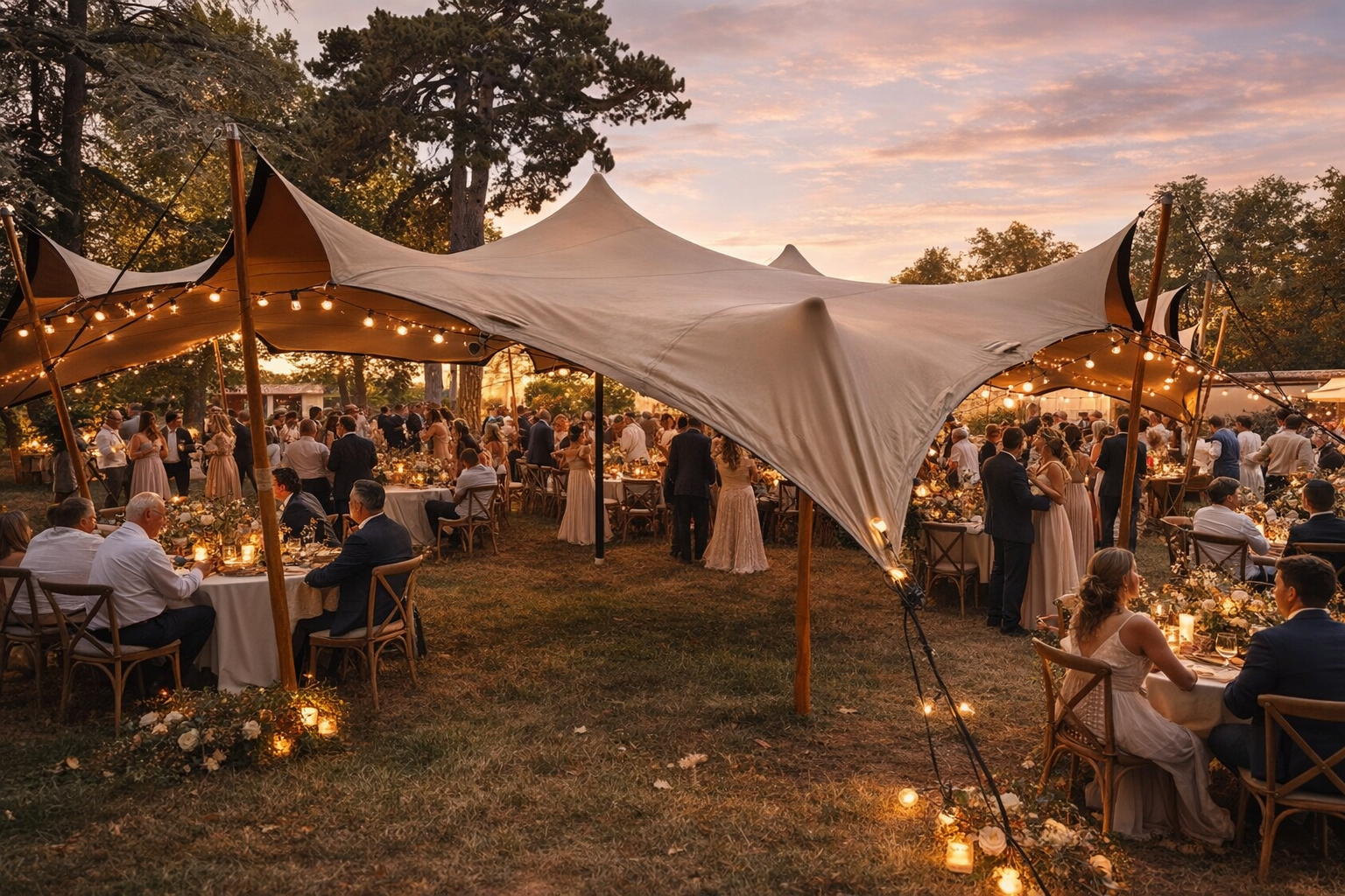Organiser un mariage sous tente en Drôme ou en Ardèche : combien ça coûte vraiment ?