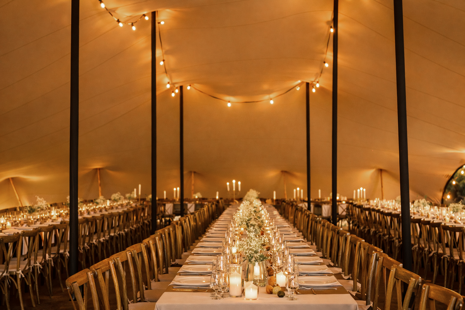 Tente Nomade de nuit.