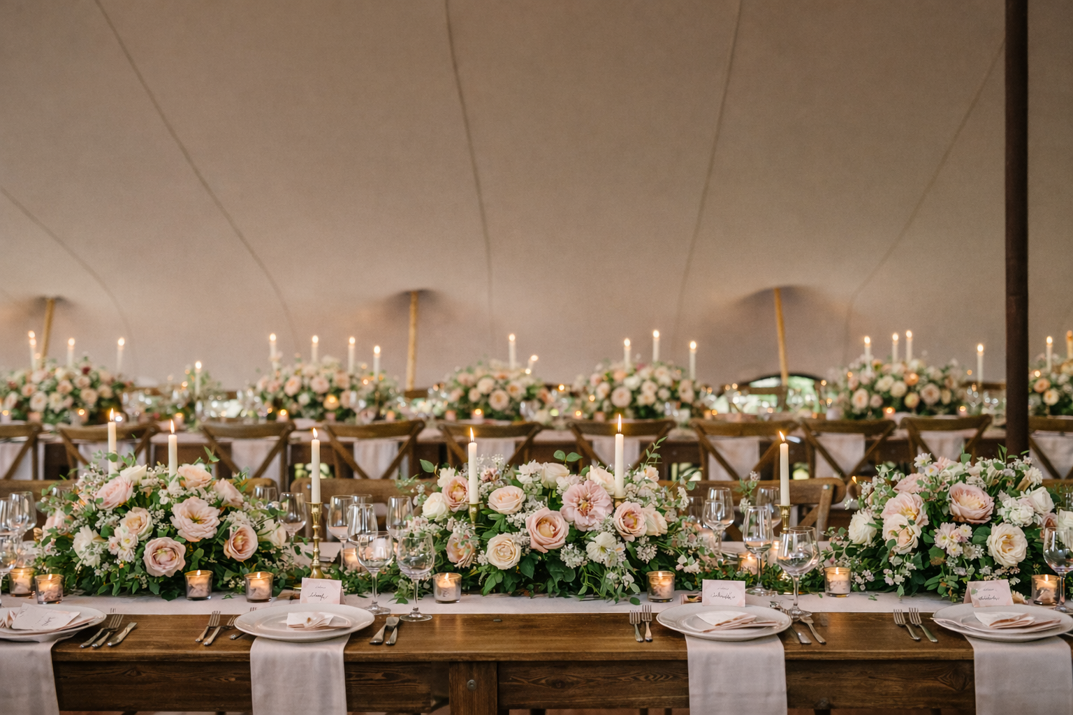 Une belle déco de table sous la tente nomade