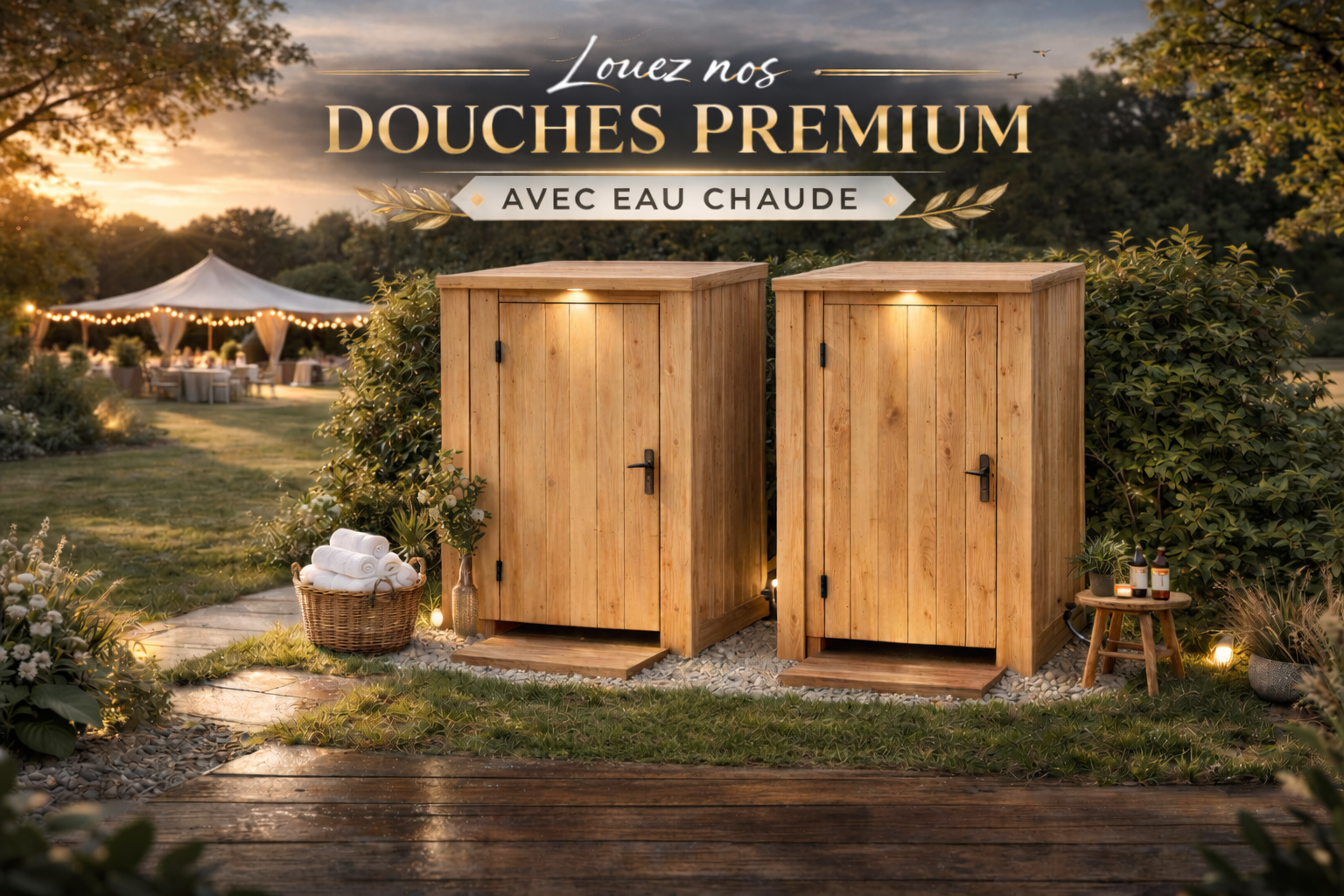 Location douche mariage & evenementiel. 