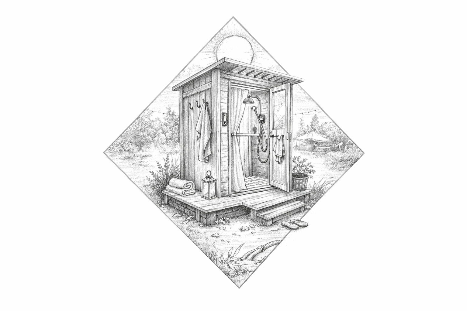 Location de douche mobile.