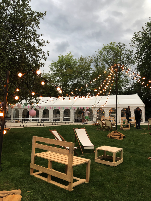 Salon de jardin configuration