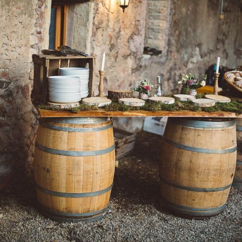 Tonneaux décoratifs en bois